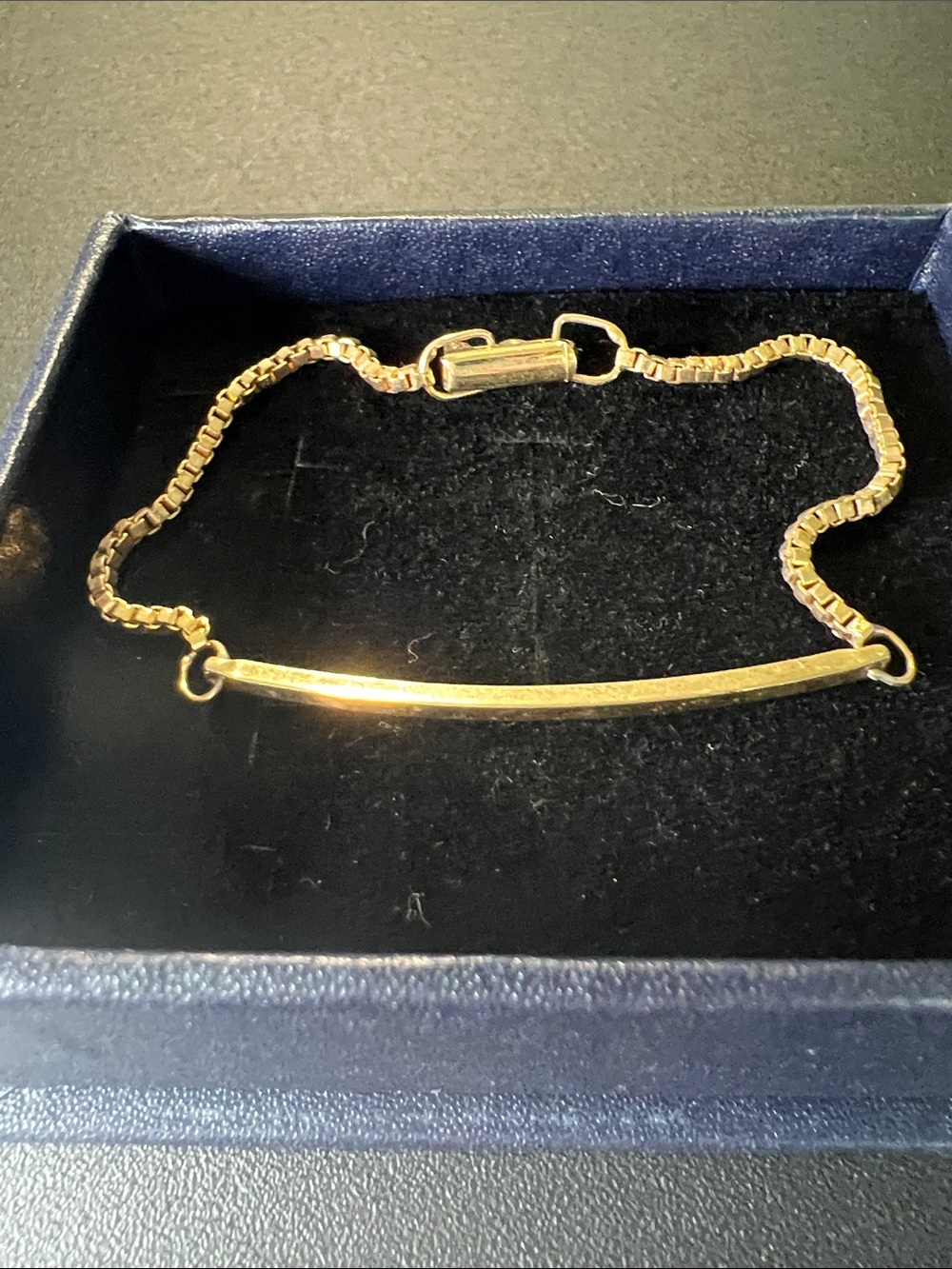 Vintage Avon Gold Bar Chain Bracelet - Women Accessories